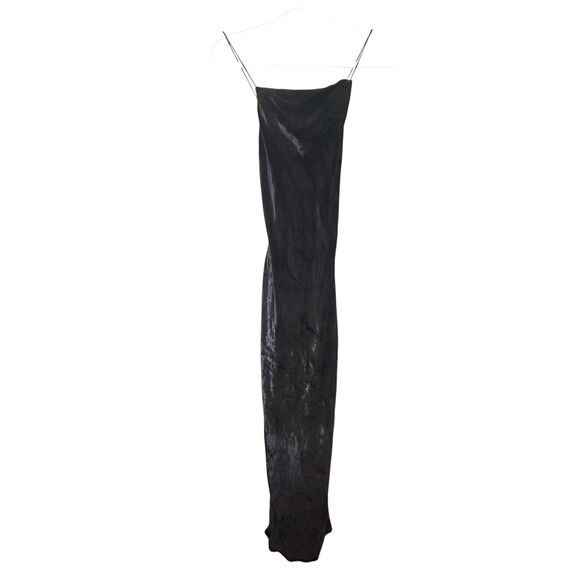 JASON WU Velvet Open Back Maxi Dress Black NWOT Sz 4 - Picture 2 of 5